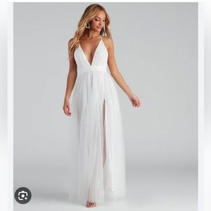 Windsor long white dress